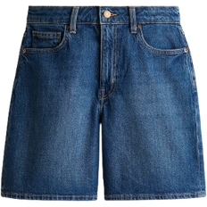 H&M High Waisted Denim Shorts - Denim Blue