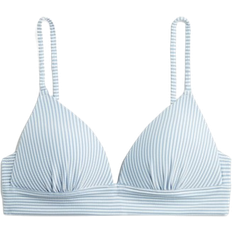 H&M Push-Up Bikini Top - Light Blue/Striped