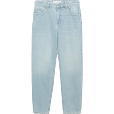 Mango Dame Jeans Mango Newmom High Waisted Comfort Jeans - Light Blue