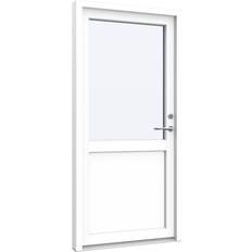 Hvid Yderdøre Sparvinduer FD0901 Yderdør Klart glas (60x158.5cm)