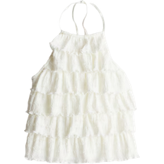 H&M Tiered Halterneck Top - Cream