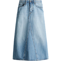 H&M A-Line Denim Skirt - Denim Blue