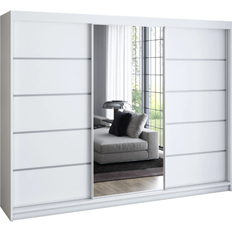 Mebloland Schwebetürenschrank, 3-türig Kleiderschrank 200x215cm