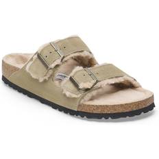 Birkenstock Arizona Badesandaler Birkenstock Arizona Shearling Sandal - Beige