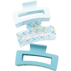 Shein Summer Square Hair Claw Clip Set 3-pack