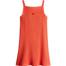 H&M Ribbet Stropkjole - Orange