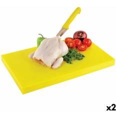 BigBuy Home Yellow Cutting Set 40 x 40 cm Chopping Board 40cm