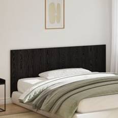 Beds & Mattresses Berkfield Home Bed Black Oak 200x1,5x80 cm Engineered Wood Headboard