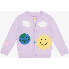 Purple Cardigans Children's Clothing Stella McCartney Kids Baby Girls Sun & Earth Knitted Cardigan - Lilac Purple