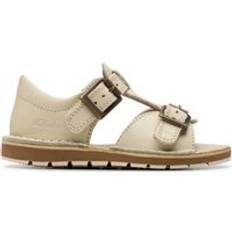 Clarks Playsun RF Toddler Flat Sandals - Off White