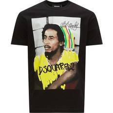 DSquared2 Men Tops DSquared2 Cool Fit Bob Marley Logo T-Shirt - Black