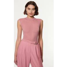 Karen Millen Tank Tops Karen Millen Sheer Wool Knit Tank Top - Pink
