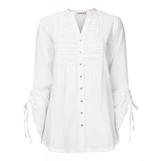 Prettiest Pintuck Cotton Blouse - White