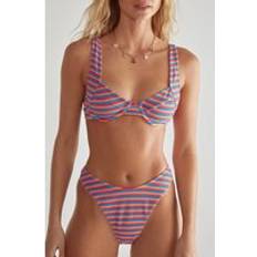 Blue Bikini Sets Nasty Gal Ribbed Towelling Underwire Bikini Set - Blue