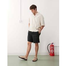 Linneshorts - Svart