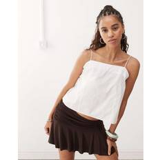 Monki Trapeze Strappy Top - White