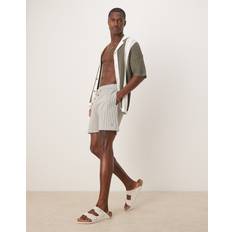 Polo Ralph Lauren Grøn Badetøj Polo Ralph Lauren Traveler Badeshorts I Seersucker Med Ikonlogo Og Striber - Olivengrønne