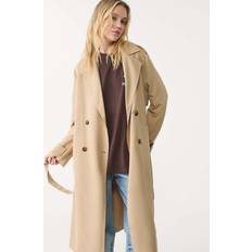 XL Coats Stradivarius Long flowing trench coat Stone XS