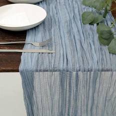 Multicoloured Tablecloths Shein Misty Cheesecloth 1pc Tablecloth Blue