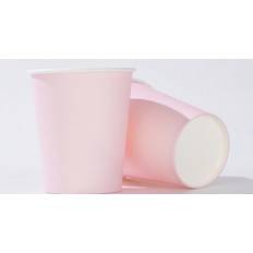 Shein Disposable Light Pink Paper Cups 10pcs