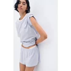 XXS Pyjamasser H&M Dame Natsæt Med Tryk - Hvid