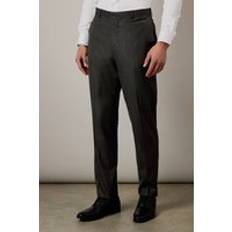 Grey - Men Suits Burton Grey Herringbone Slim Fit Suit Trousers - Grey