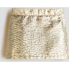 Guld Kjolar Barnkläder H&M Skimrande Jacquardvävd Kjol - Beige