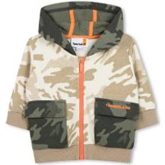 Zipper Cardigans Children's Clothing Timberland Baby Camo Zipped Hoodie - Cream