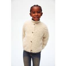 Återvunna material Koftor Barnkläder H&M Flicka Lurvig Kofta - Beige
