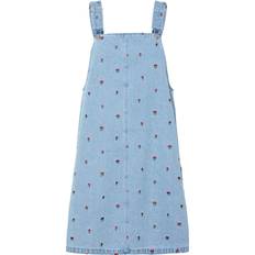 Pieces Pcfreia Denim Spencerkjole - Blue Denim/Grøn