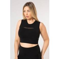 TLC Sport Reversible Slash High Neck Sports Bra - Black