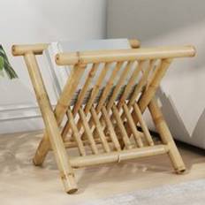 Newspaper Racks Berkfield Home Magazine 42x30.5x34.5 cm Bamboo Brown Newspaper Rack