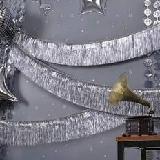 Silver Garlands Shein Metallic Tassel Garland 2Pcs 13ft Silver
