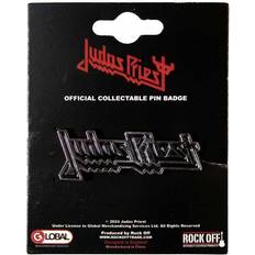 Black Brooches Judas Priest Logo Badge - Black