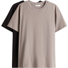 H&M T-shirts 2 pack - Beige/Black