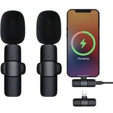 Trådlös Lavalier Mikrofon 2-i-1.1-i-1