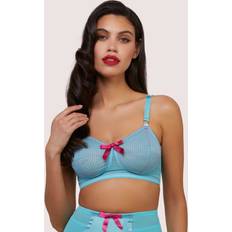 Blåa - Mesh BH:ar Playful Promises Cleo Contrast Stitch Mesh Spiral Retro Bra - 32C