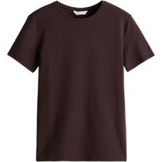 H&M Fitted T-shirt - Dark Brown