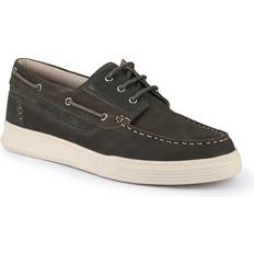Green Boat Shoes Pavers Leather Wide-Fit Boat Shoes - Green