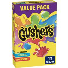 Gushers Fruit Strawberry and Tropical Flavors 12pcs