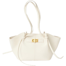 Gina Tricot Midi Long Strap Bag - Cream