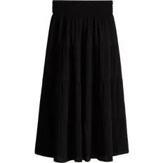 H&M Sort Nederdel I Etager Med Smock -