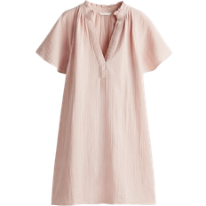 H&M A Line Muslin Dress - Powder Pink