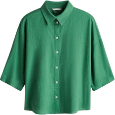 H&M Linen Blend Shirt - Green
