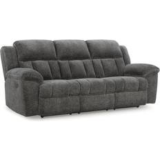 Signature Design by Ashley Frohn Reclining Graphite Sofa 91" 3 Seater