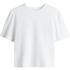 Golf - Women Tops H&M Sports Crop Top with DryMove - White