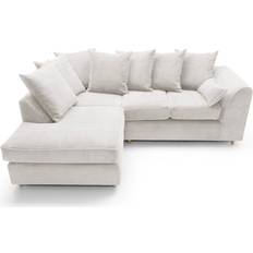 Abakus Direct Jumbo Corner White Sofa 212cm