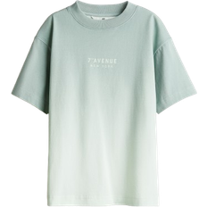 H&M Printed T-shirt - Turquoise/7th Avenue (1296452001)
