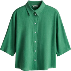 H&M Linen Blend Shirt - Green