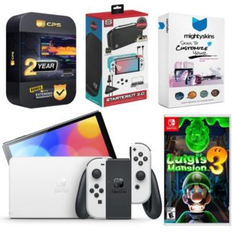 Game Consoles Nintendo Switch White Oled Console with Luigi s Mansion 3